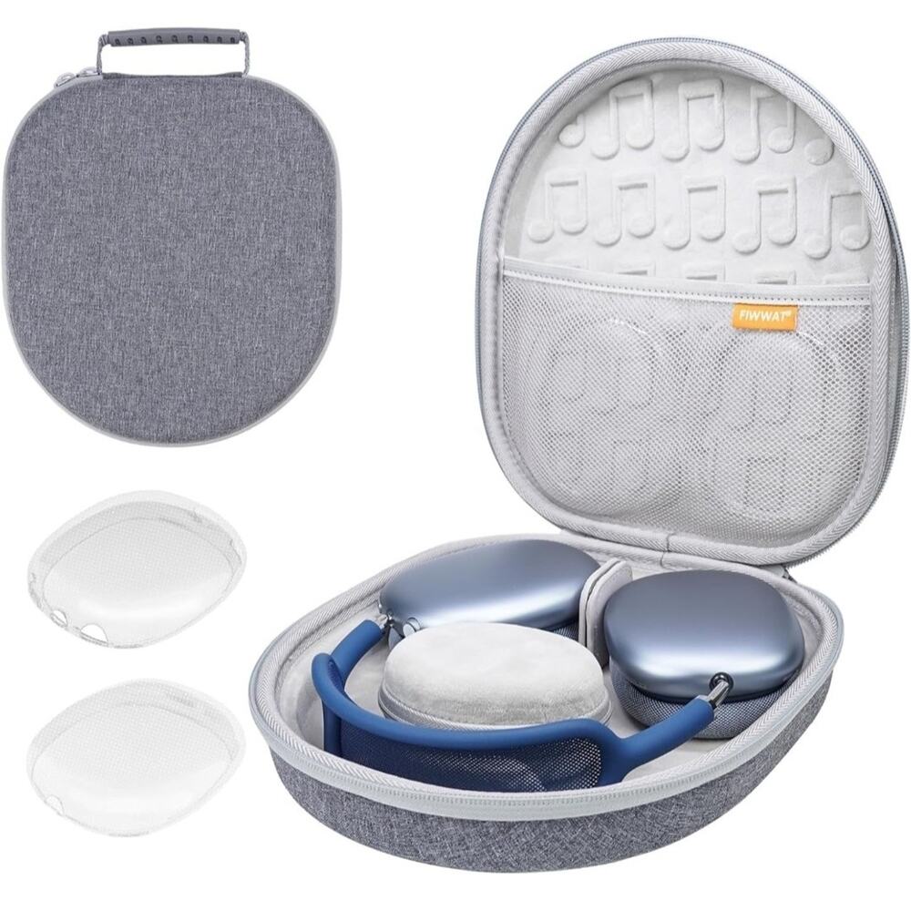 Smart Case for AirPods Max Headphones with Sleep Mode, Slim Hard Case, Grey